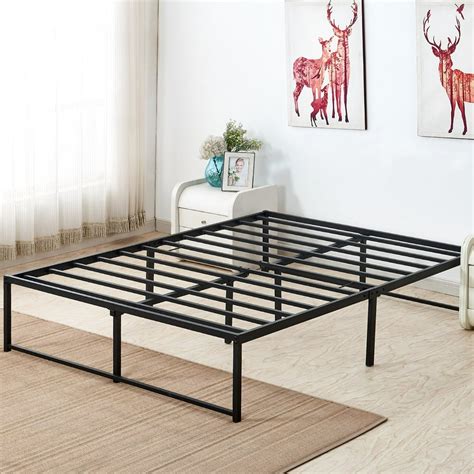 metal bed frame that doesn't need a box spring|purple mattress without box spring.